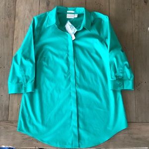 Chico’s Effortless Cotton No Iron Shirt